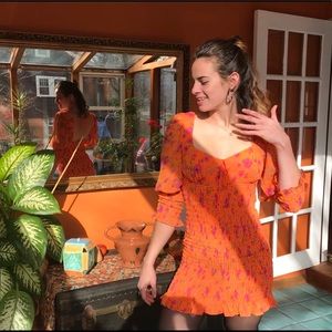 For Love and Lemons Peony Mini Dress